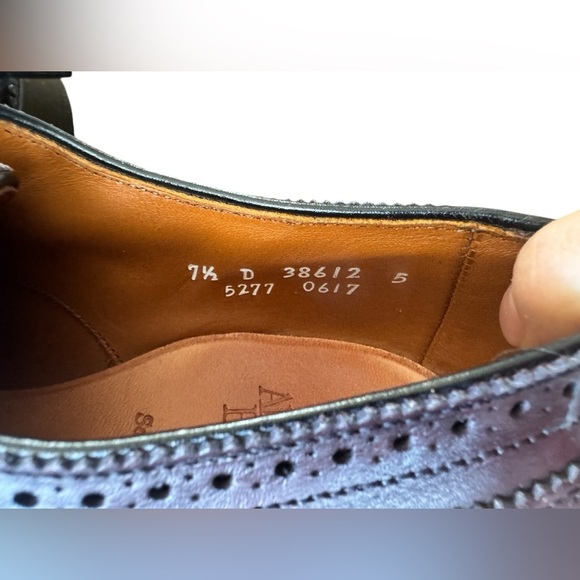 Allen Edmonds Lexington Oxford Brogue Cap-Toe Men Shoes Leather Merlot 7.5 D - Picture 14 of 14